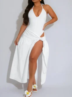 2 Piece Beach Maxi Skirt Sets