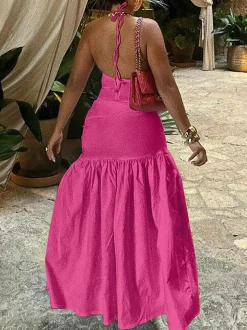 2 Piece Beach Maxi Skirt Sets