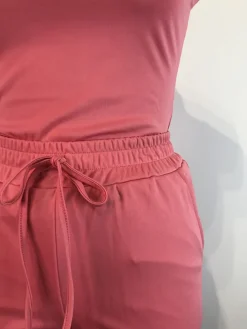 2 Piece Sleeveless Solid Color Tank Top Pants Set