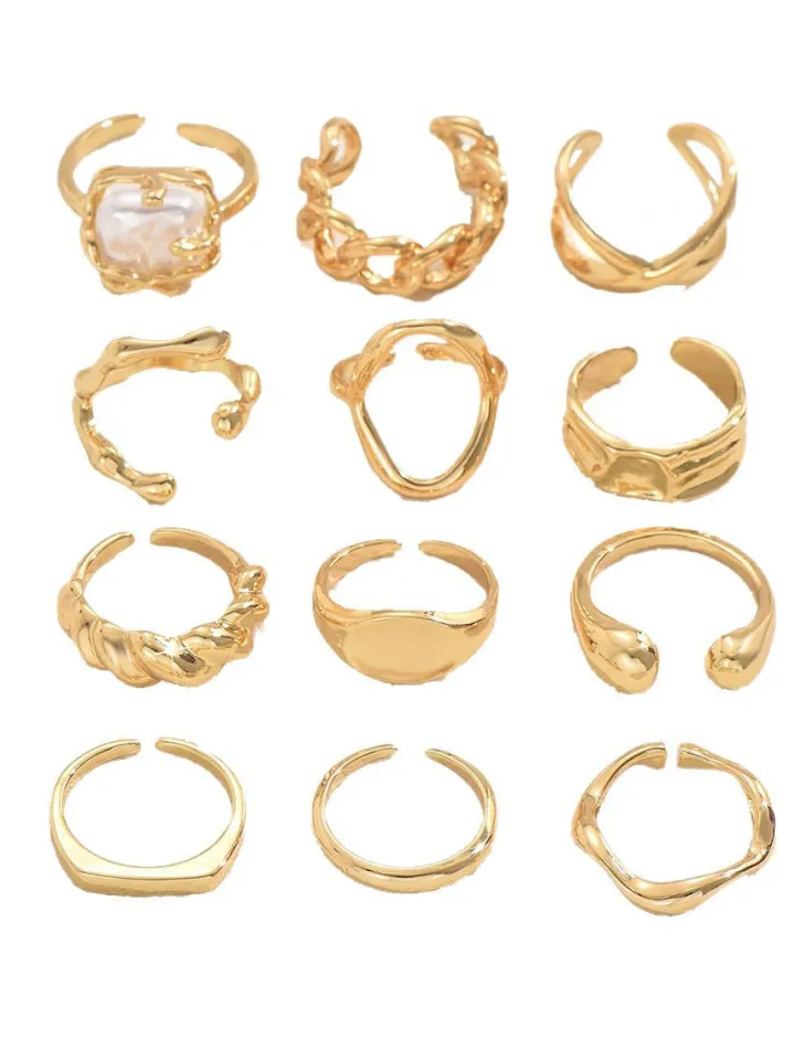 Adjustable Geometric Ring Set