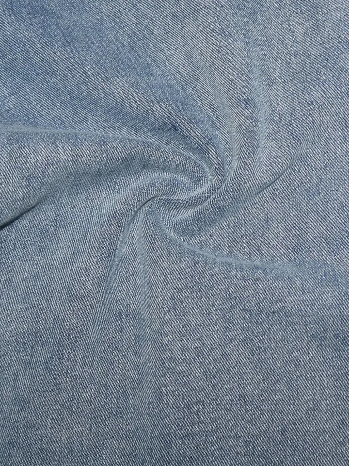 Asymmetrical Distressed Denim Capri Pants