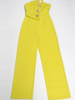 Asymmetrical Sleeveless Strapless Jumpsuit