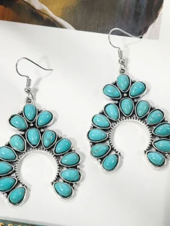 Bohemian Turquoise Earring Bracelet Necklace Sets