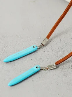 Bohemian Turquoise Earring Bracelet Necklace Sets