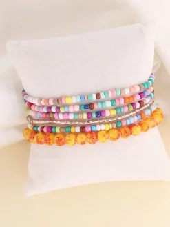 Boho Multilayer Multicolor Beads Bracelets Set
