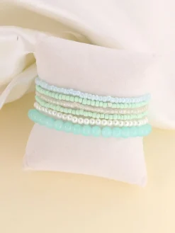 Boho Multilayer Multicolor Beads Bracelets Set