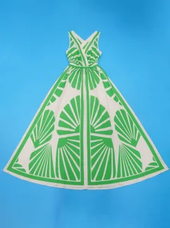 Boho Print Cross Back Maxi Dress