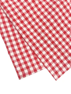 Bow Tie Print Top Denim Plaid Wide-Leg Pants Sets