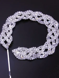 Braided Glitter Rhinestones Headbands