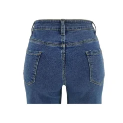 Butterfly Embroidered Wide Leg Jeans