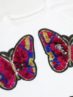 Butterfly Sequin Shorts Set