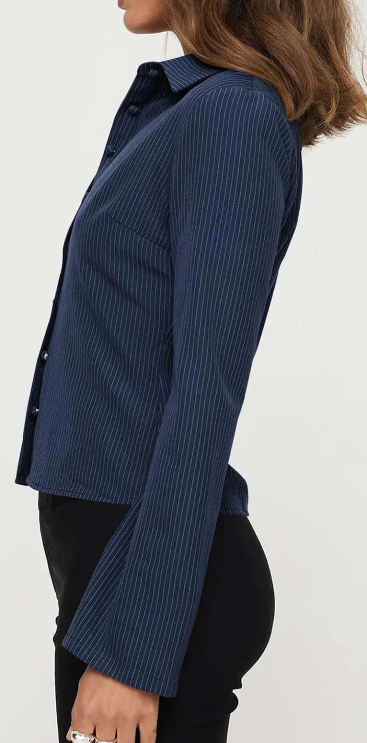 Button Down Long Sleeves Blouses