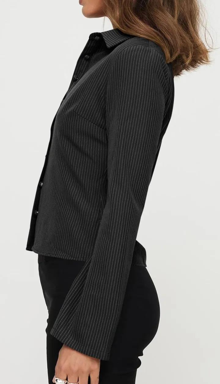 Button Down Long Sleeves Blouses