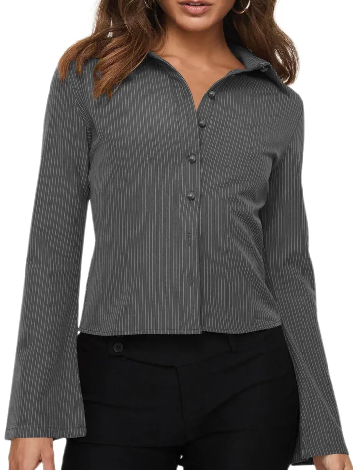 Button Down Long Sleeves Blouses