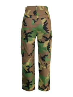 Camo Multi-Pocket Straight Cargo Pants