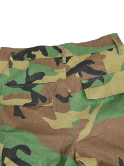 Camouflage Cargo Straight Leg Pants