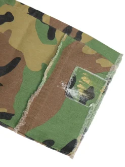 Camouflage Distressed Cargo Pants