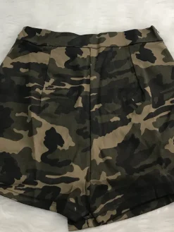 Camouflage Pocketed Mini Skirt Shorts