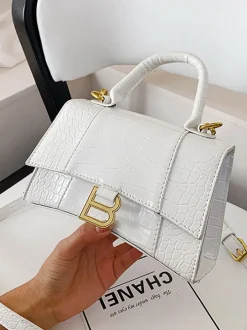 Casual Crocodile Pattern Crossbody Bags