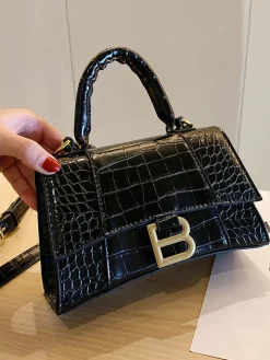 Casual Crocodile Pattern Crossbody Bags