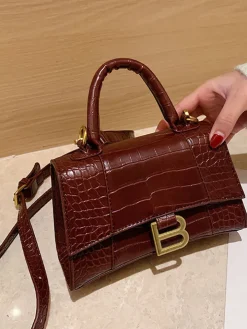 Casual Crocodile Pattern Crossbody Bags