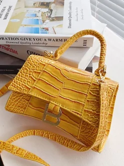Casual Crocodile Pattern Crossbody Bags