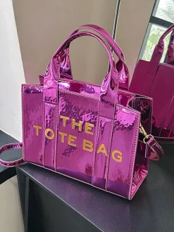 Chic PU Leather Shoulder Crossbody Tote Bag