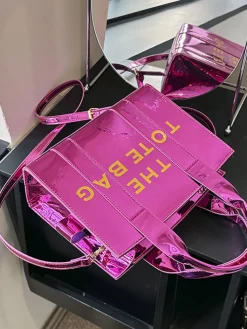 Chic PU Leather Shoulder Crossbody Tote Bag