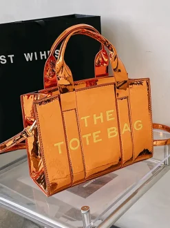 Chic PU Leather Shoulder Crossbody Tote Bag