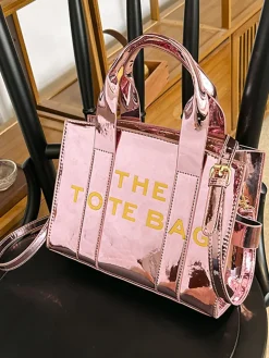 Chic PU Leather Shoulder Crossbody Tote Bag