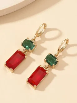 Christmas Imitation Crystal Earrings