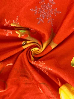 Christmas Print Long Sleeve Jumpsuit