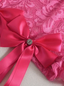 3D Butterfly Print Loose Top u0026 Lace Shorts Set