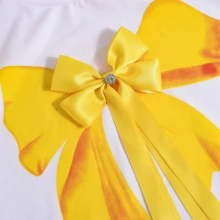 3D Butterfly Print Loose Top u0026 Lace Shorts Set