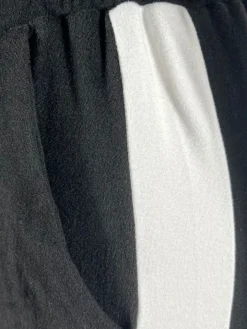 Denim Color Block Zipper Long Jumpsuit