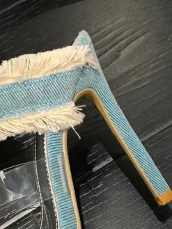 Denim Spiral Strap Sandal