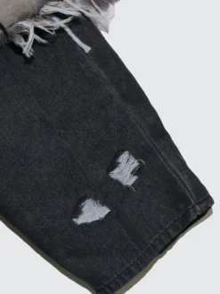 Distressed Denim Harem Pants