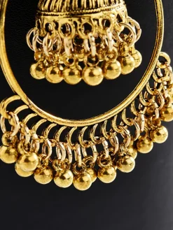 Double Layer Tassel Pendant Earrings