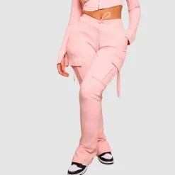 Drawstring Slit Cargo Pant