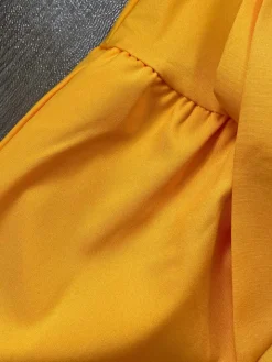 Elegant Bubble Sleeve Solid Color Dress