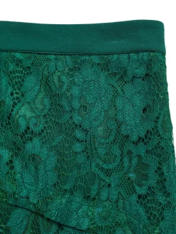 Elegant Lace Top Pencil Skirt Set