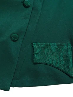 Elegant Lace Top Pencil Skirt Set