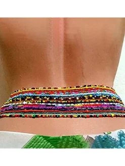 Ethnic Multilayer Multicolor Waist Belts