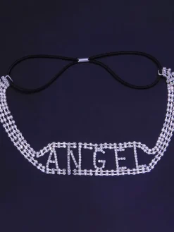 Fashion Letter Rhinestones Headdress