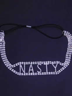 Fashion Letter Rhinestones Headdress