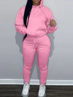 Fleece-Lined Hoodie u0026 Sweatpants Set