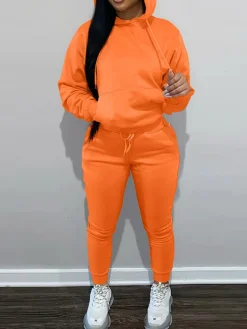 Fleece-Lined Hoodie u0026 Sweatpants Set