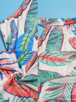 Floral Print Sleeveless Cut Out Mermaid Dress