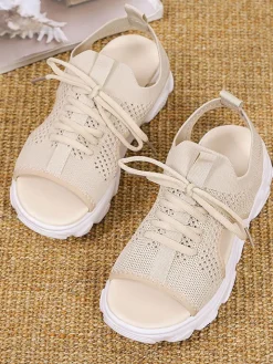 Fly Kinitting Vamp Platform Sandal