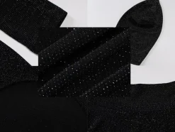 Glitter Backless Long Sleeve Jumpsuit